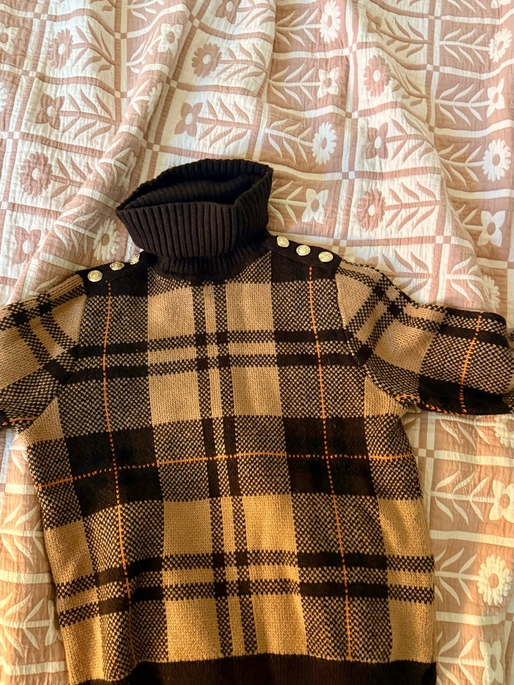 Like New Holland Cooper Heritage Jumper Brown Check - Picture 3 of 5